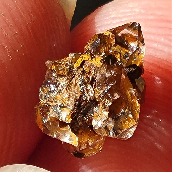 1.55ctw Rare Herkimer Diamond Crystal Cluster Mineral Specimen Rough - Picture 2 of 9